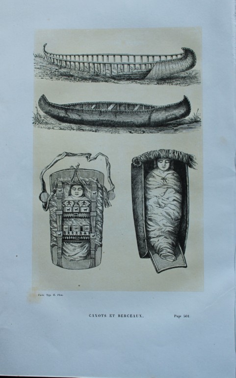 Abbe E Domenech - Canoes and Cradles of North America 1860