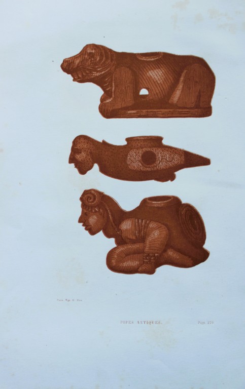 Abbe E Domenech - Ancient Wooden Pipes of North America 1860