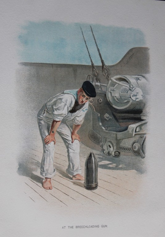 WC Symons - At the breechloading gun 1890