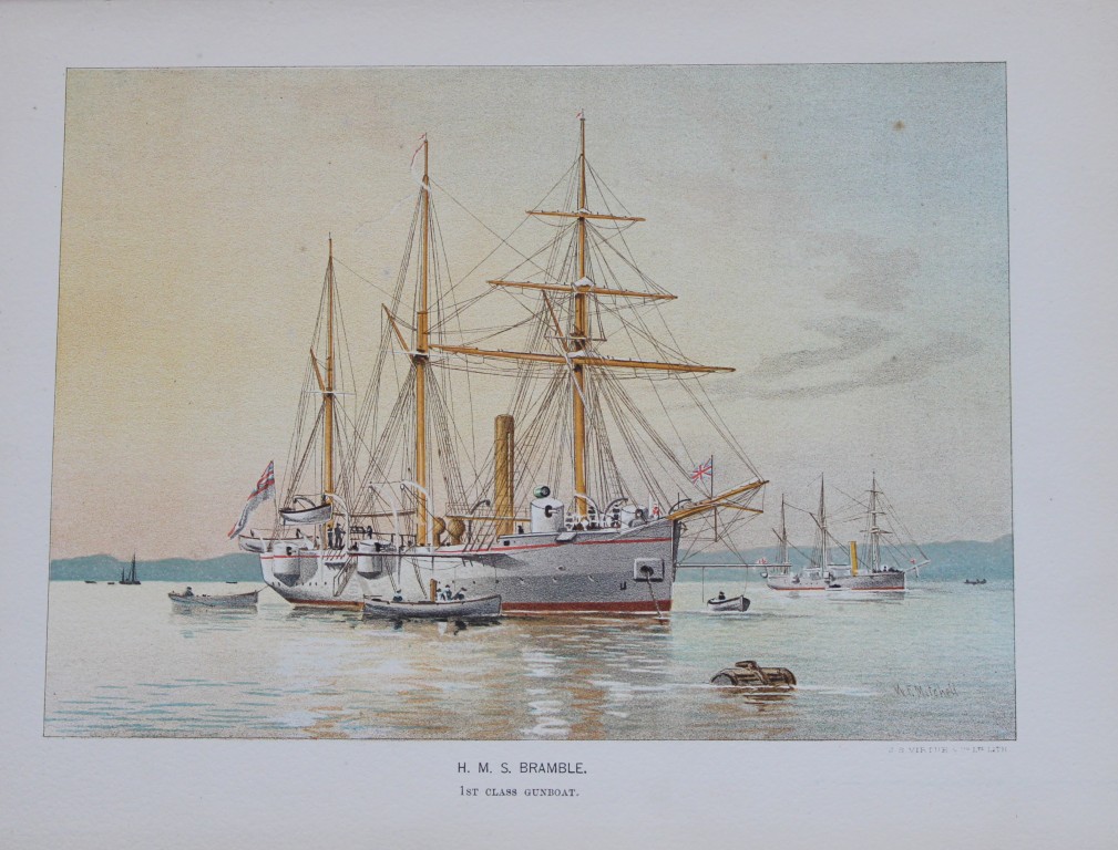WF Mitchell - HMS Bramble 1st Class Gunboat 1890