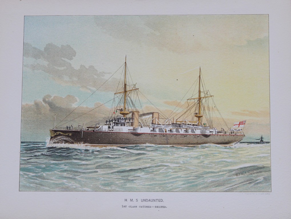WF Mitchell - HMS Undaunted 1st Class Cruiser 1890