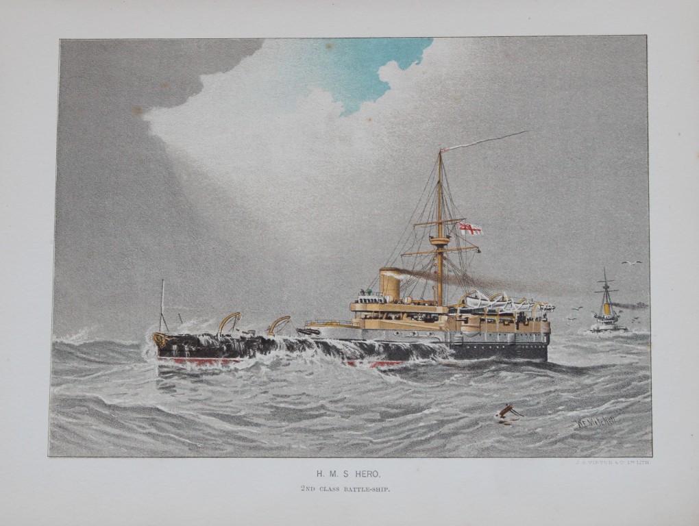 WF Mitchell - HMS Hero 2nd Class Battleship 1890