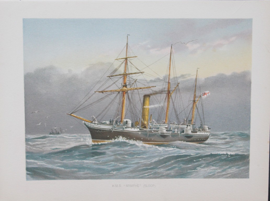 WF Mitchell - HMS Nymphe (Sloop) 1890