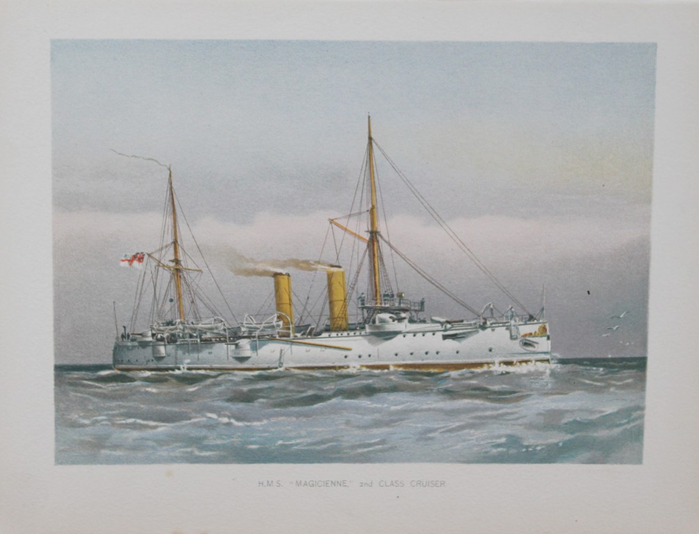 WF Mitchell - HMS Magicienne 2nd Class Cruiser 1890