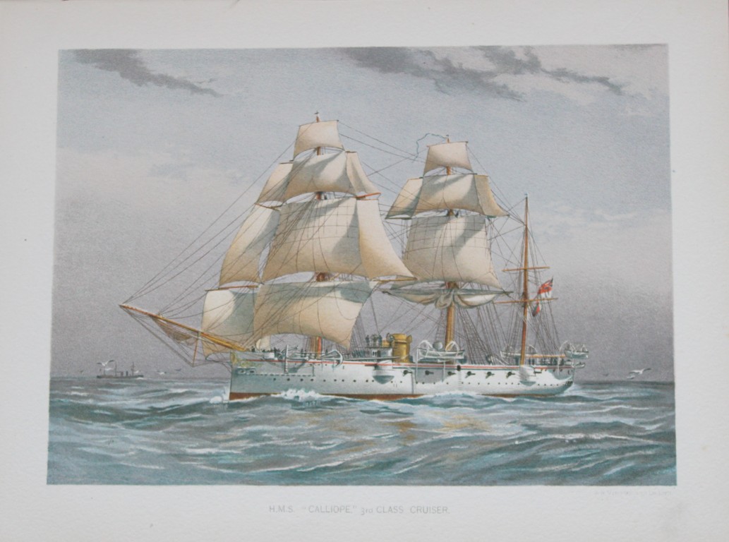 WF Mitchell - HMS Calliope 3rd Class Cruiser 1890