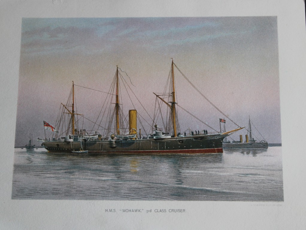 WF Mitchell - HMS Mohawk 3rd Class Cruiser 1890
