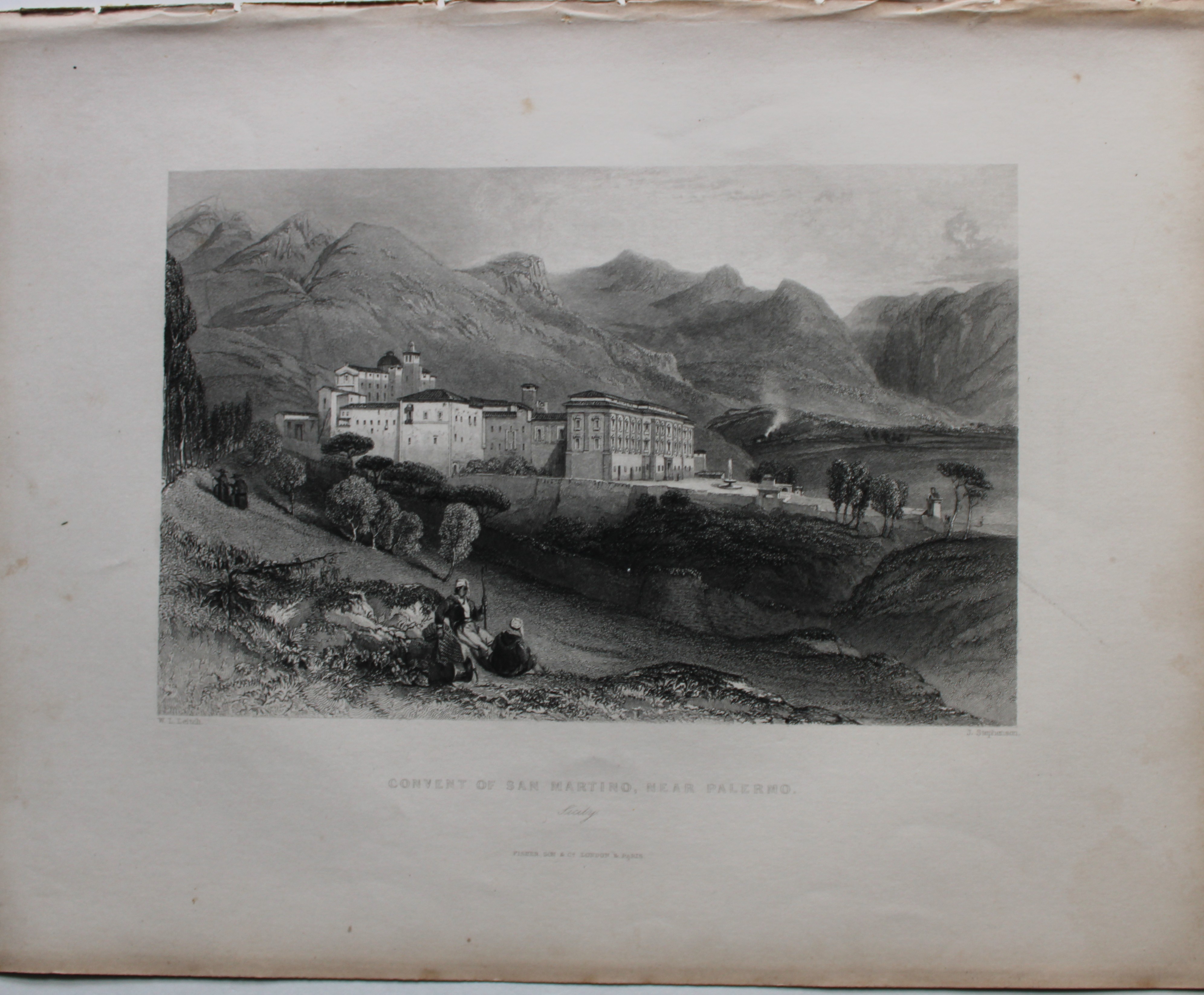 Rev. Wright - Convent of San Marino, near Palermo  1839