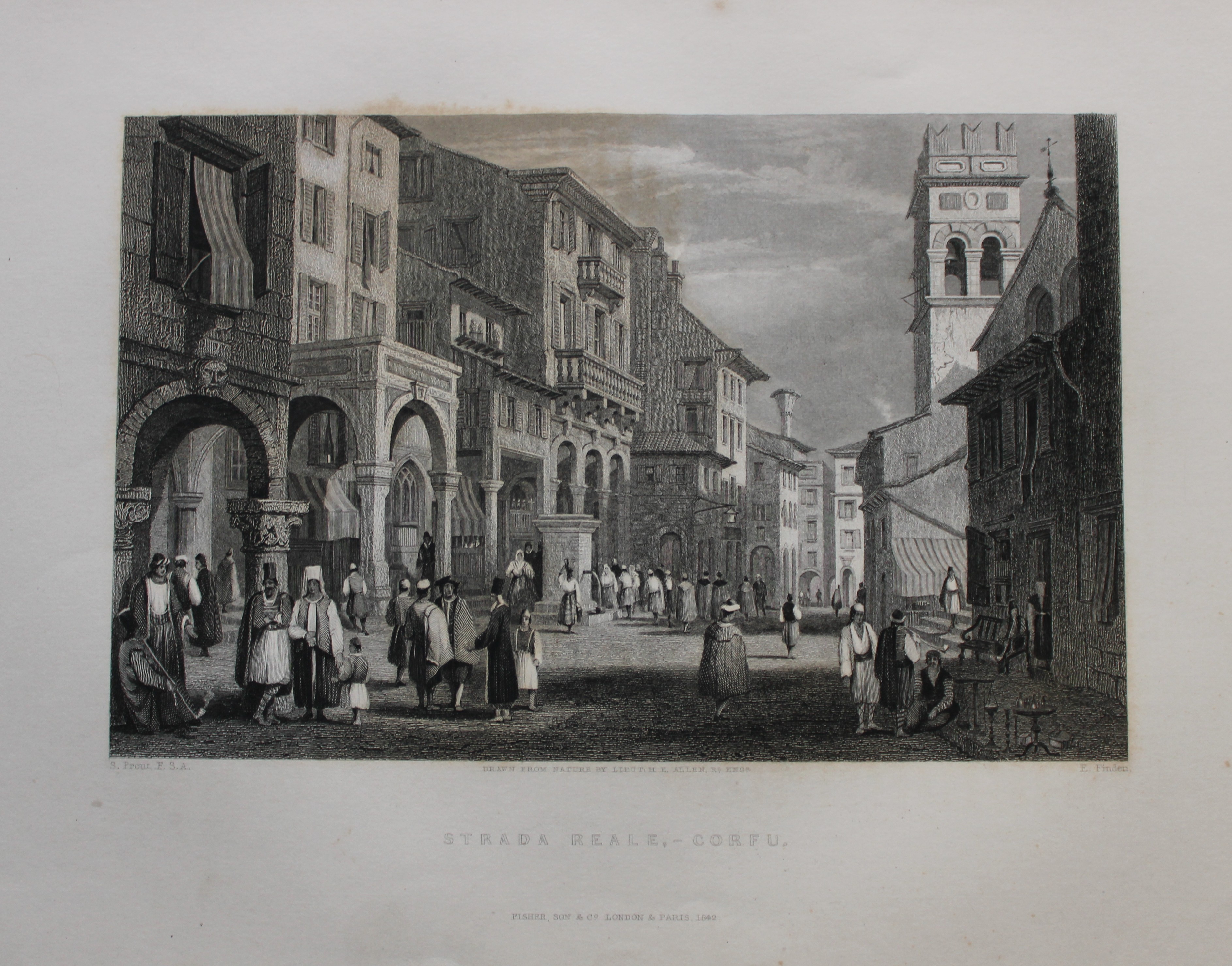 Rev. Wright - Strada Reale - Corfu  1839