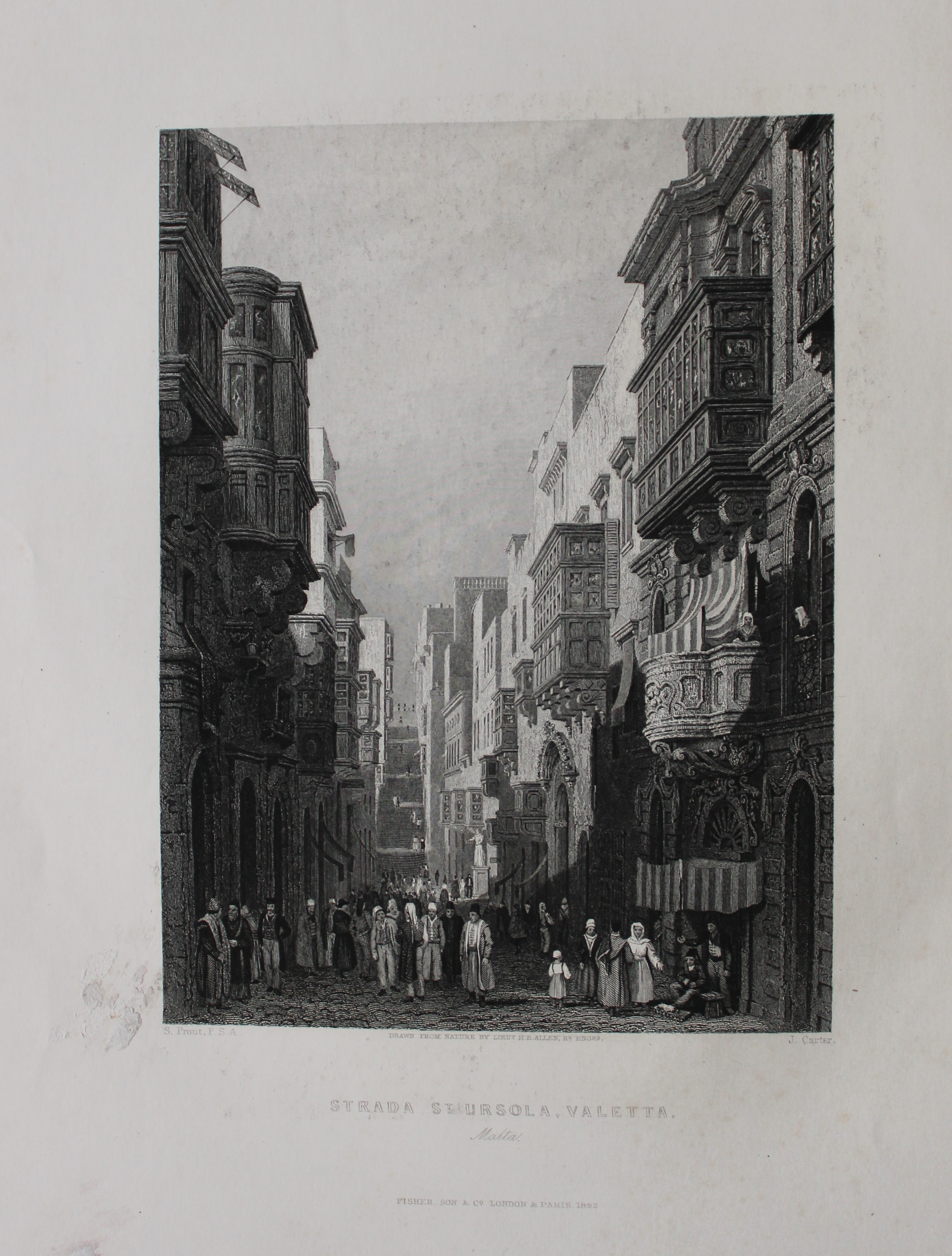 Rev. Wright - Strada Reale, Corfu  1839