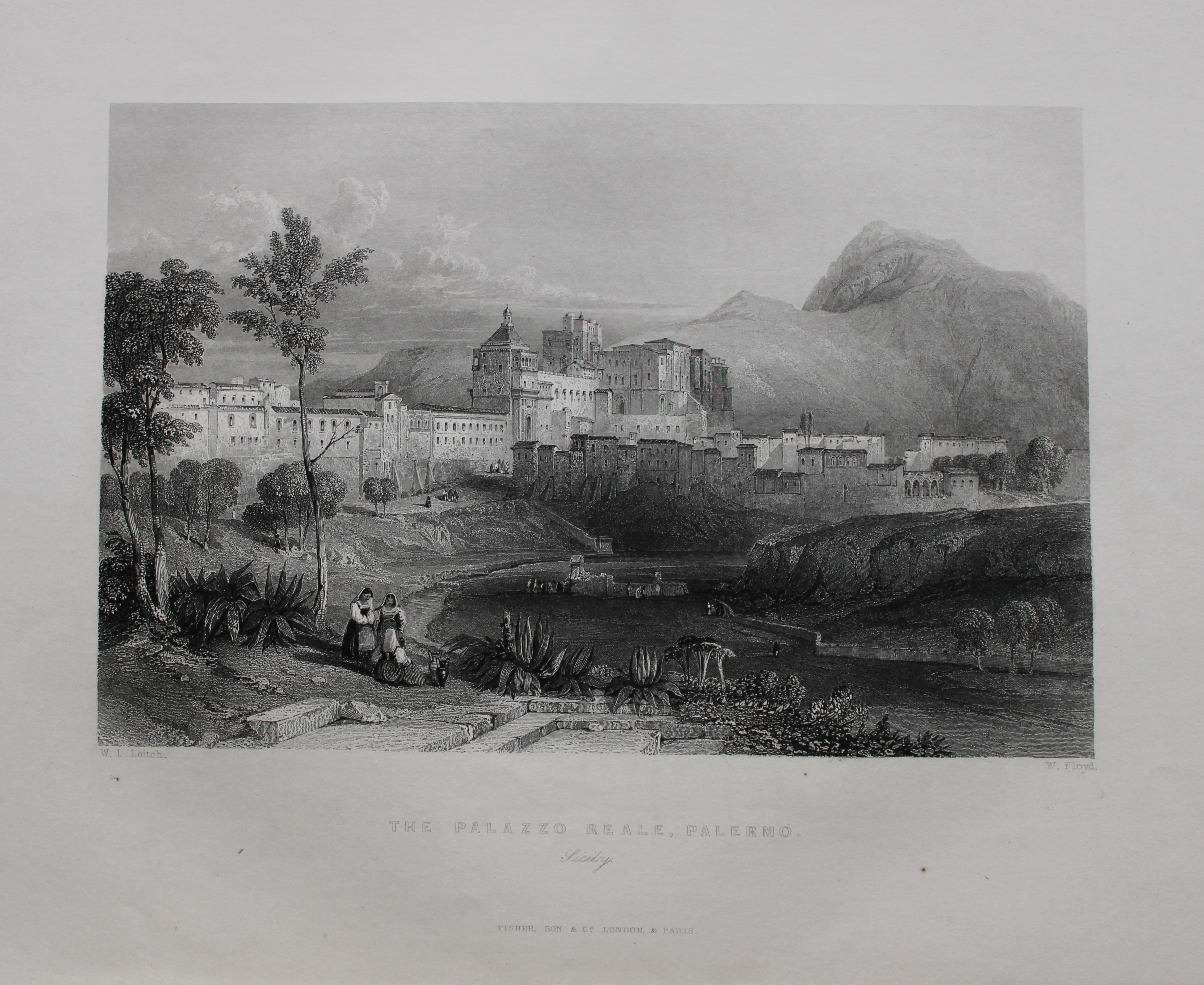 Rev. Wright - The Palazzo Reale, Palermo  1839