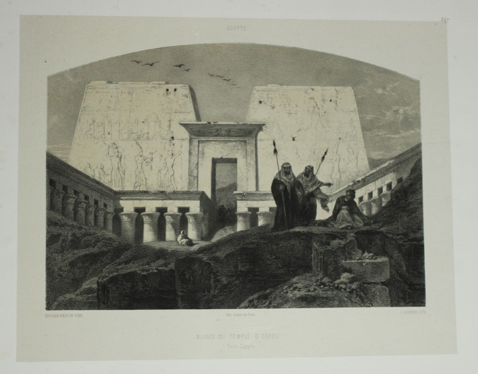 Lauren after Bertin - Ruins of the Temple of Edfou 1852