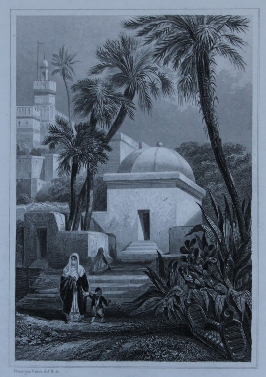 Rouargue - Moorish tomb at Algiers 1844
