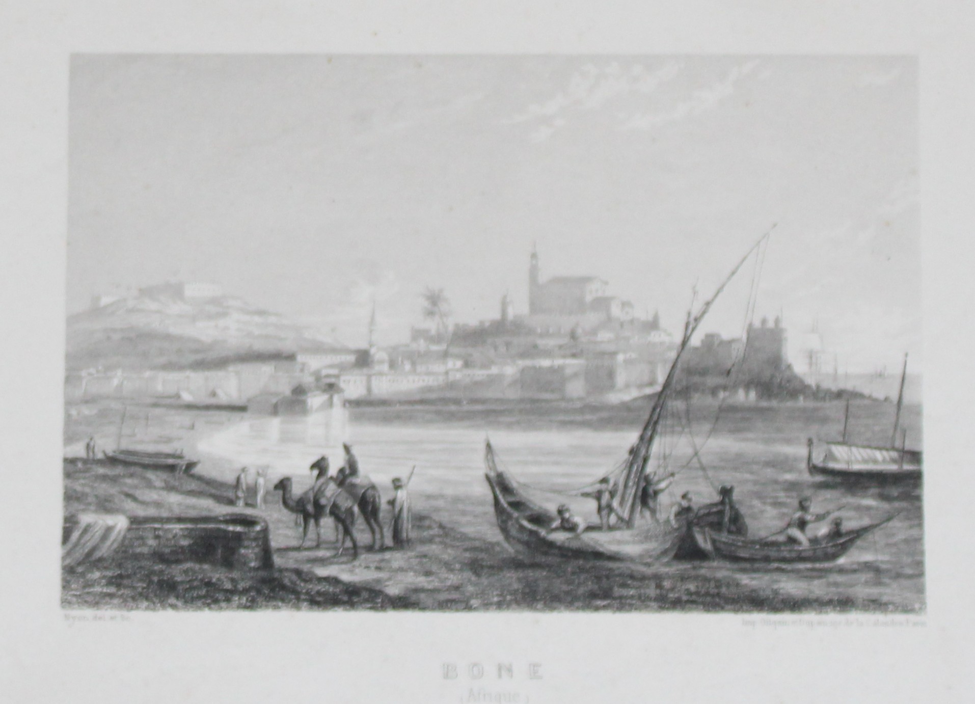 Nyon - View of the fortress at Bone, Algeria 1863