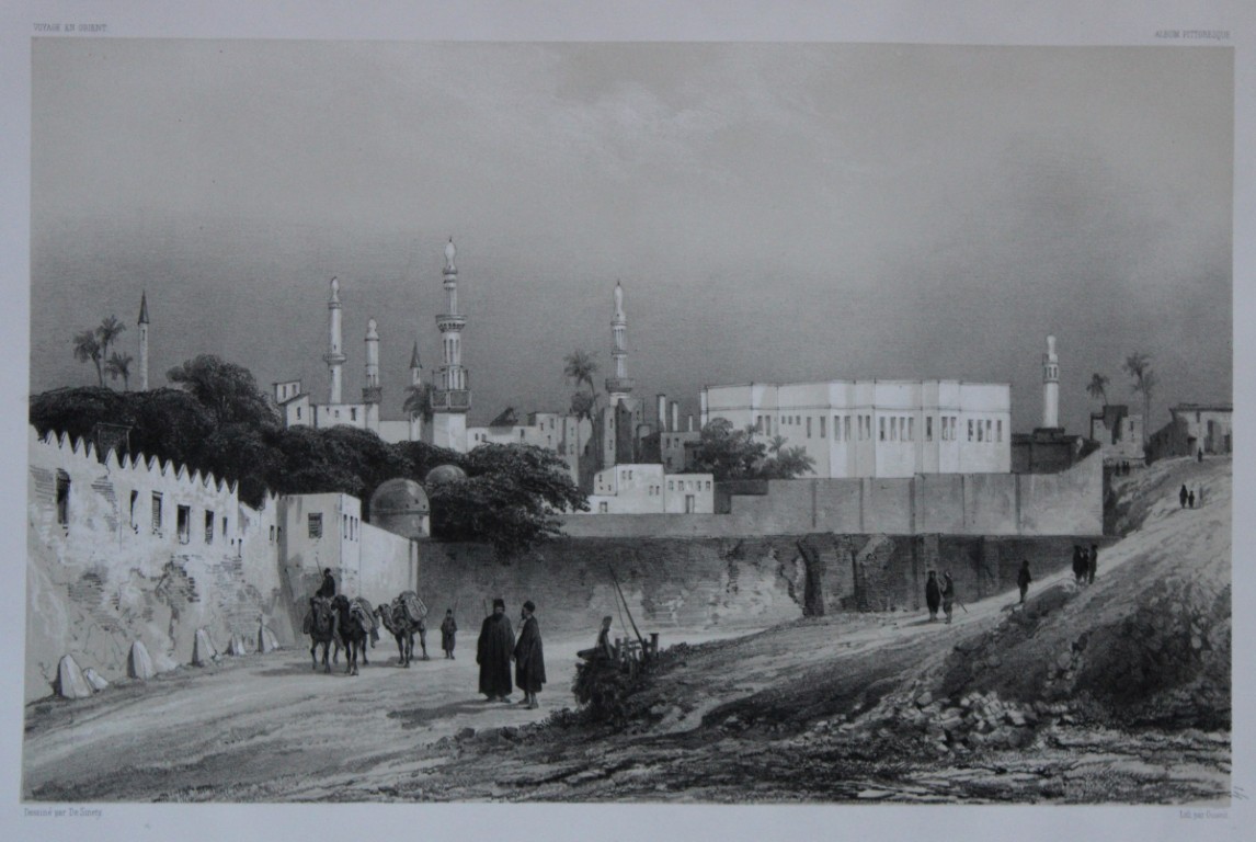 De Sinety - Lithograph of Siout, Haute Egypte 1847