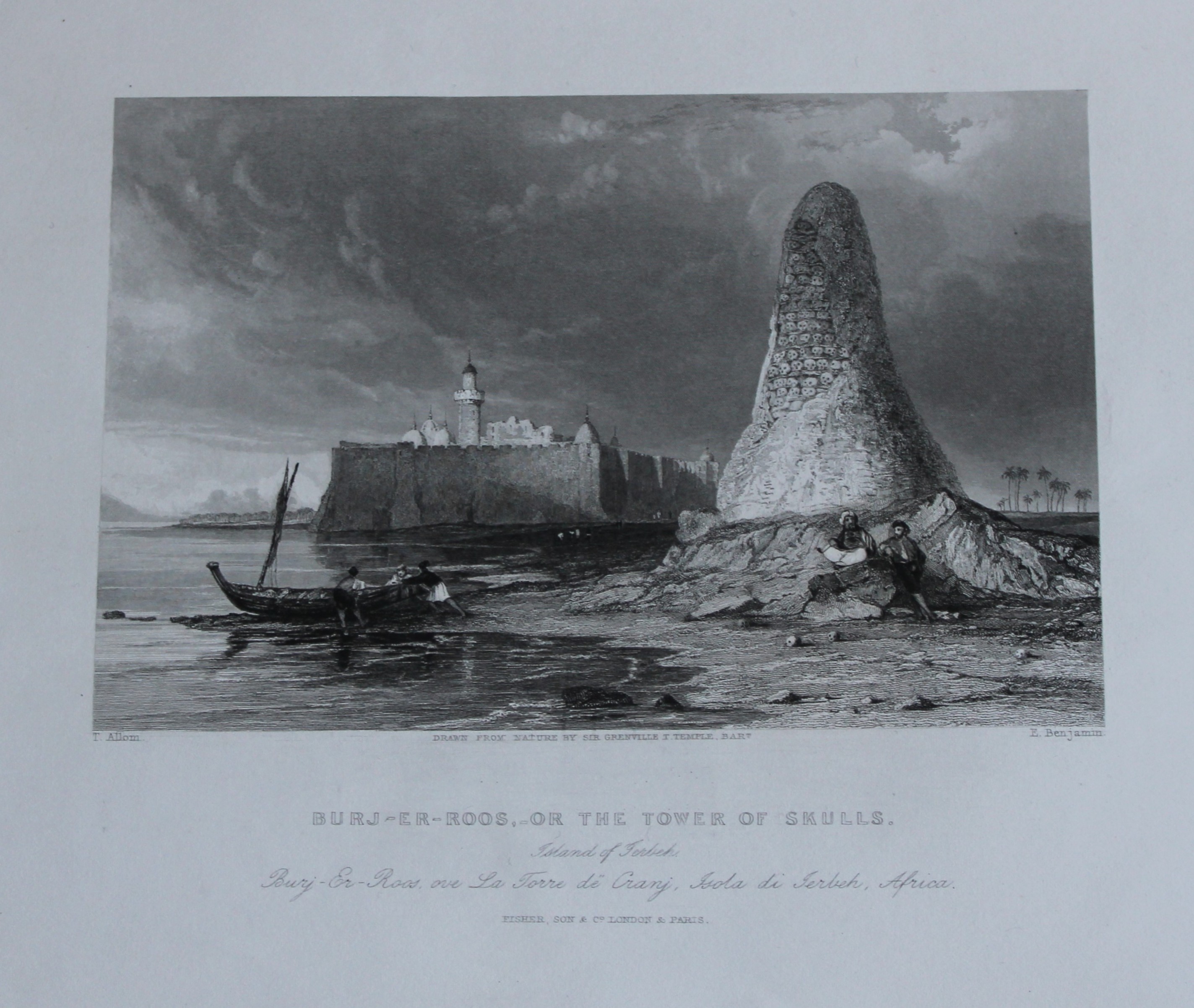 T Allom - Pyramid of Skulls, Djerba, Tunisia 1838