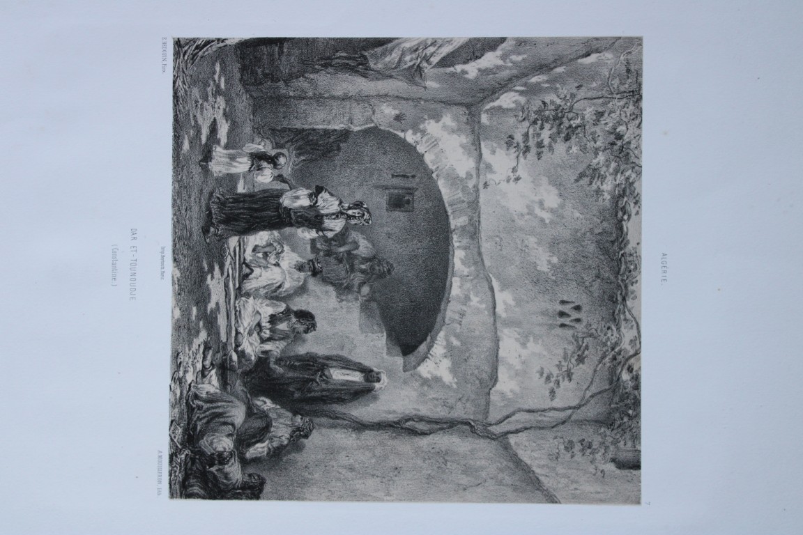 E Hedouin - Dar Et-Tounoudje, Algeria engraved by A Mouilleron c1870