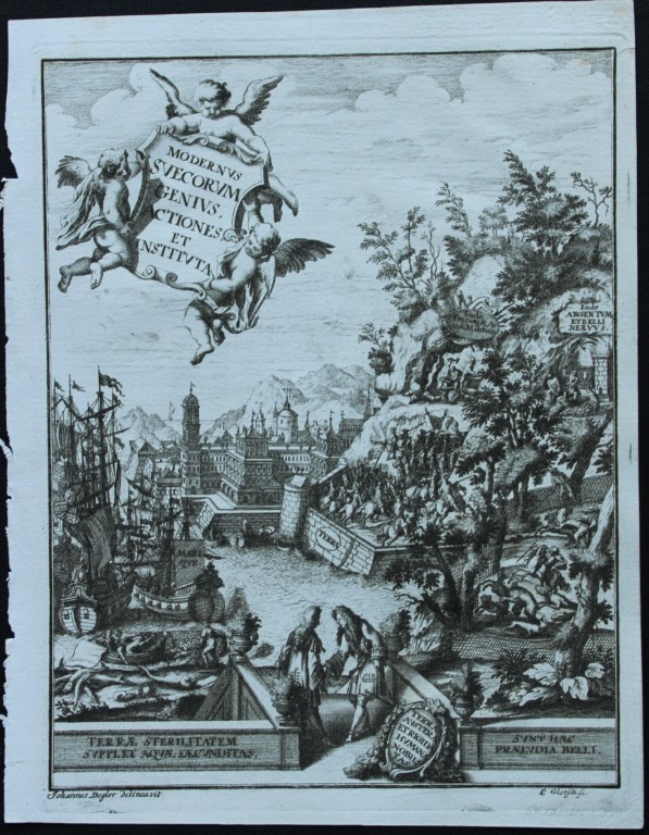 C Glotch - Rare engraving from Atlas Marianus 1702