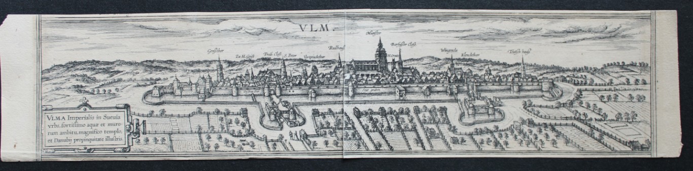 Braun & Hogenberg - City of Ulm, Germany 1572