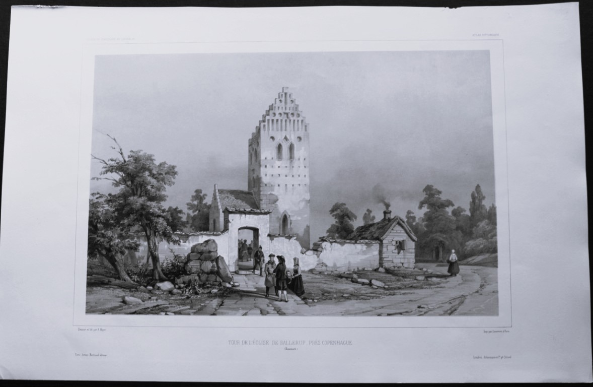 Gaimard - Ballerup Church near Copenhagen 1842