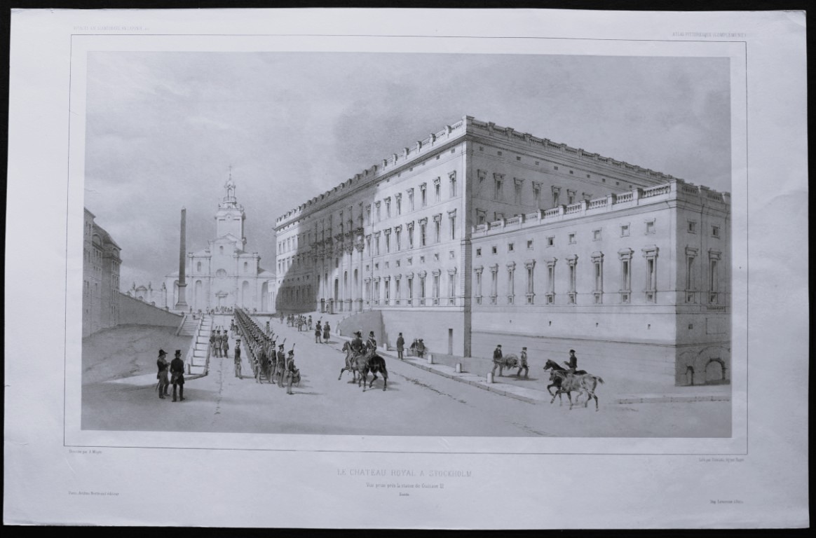Dauzats - Royal Castle in Stockholm 1842