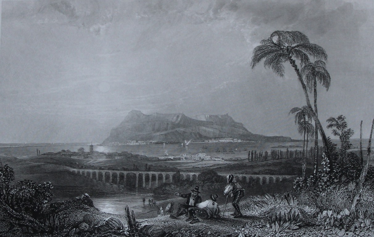 Bentley - Gibraltar engraving 1840