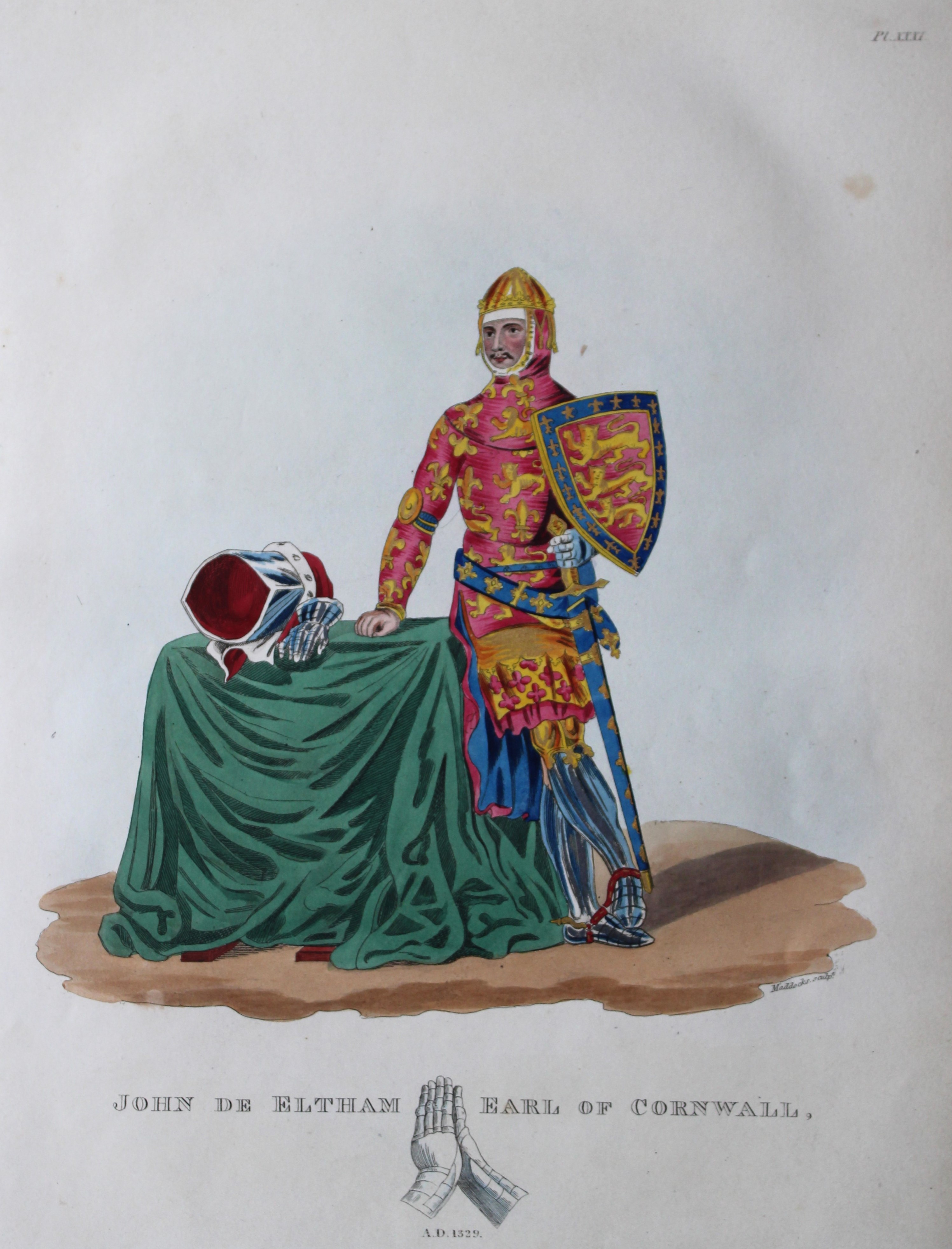 John de Eltham Earl of Cornwall by Samuel Meyrick 1842