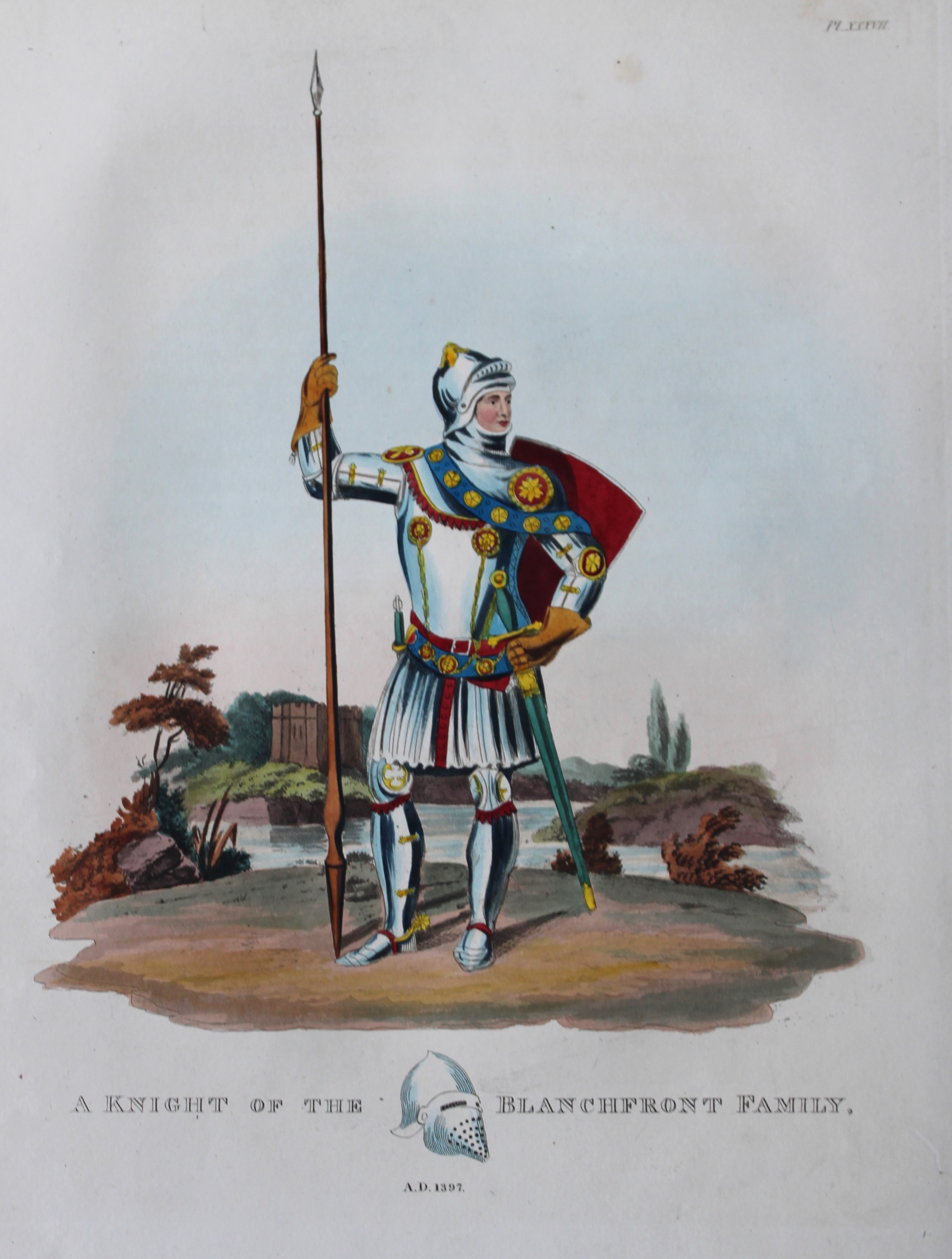 A Knight of the Blanchfront Family by S. Meyrick 1842