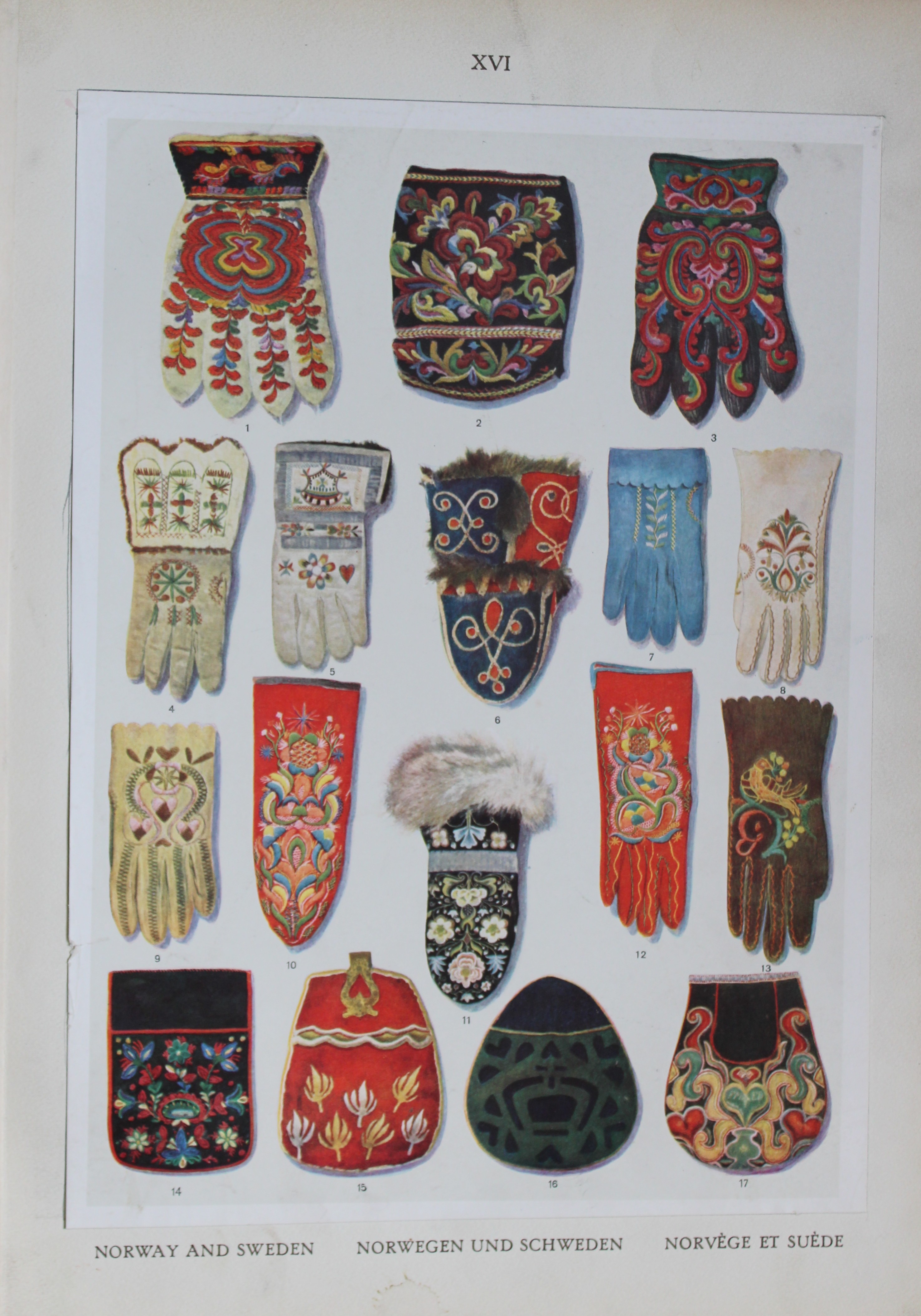 Helmuth Bossert - 4 Nordic Folk Art plates 1924