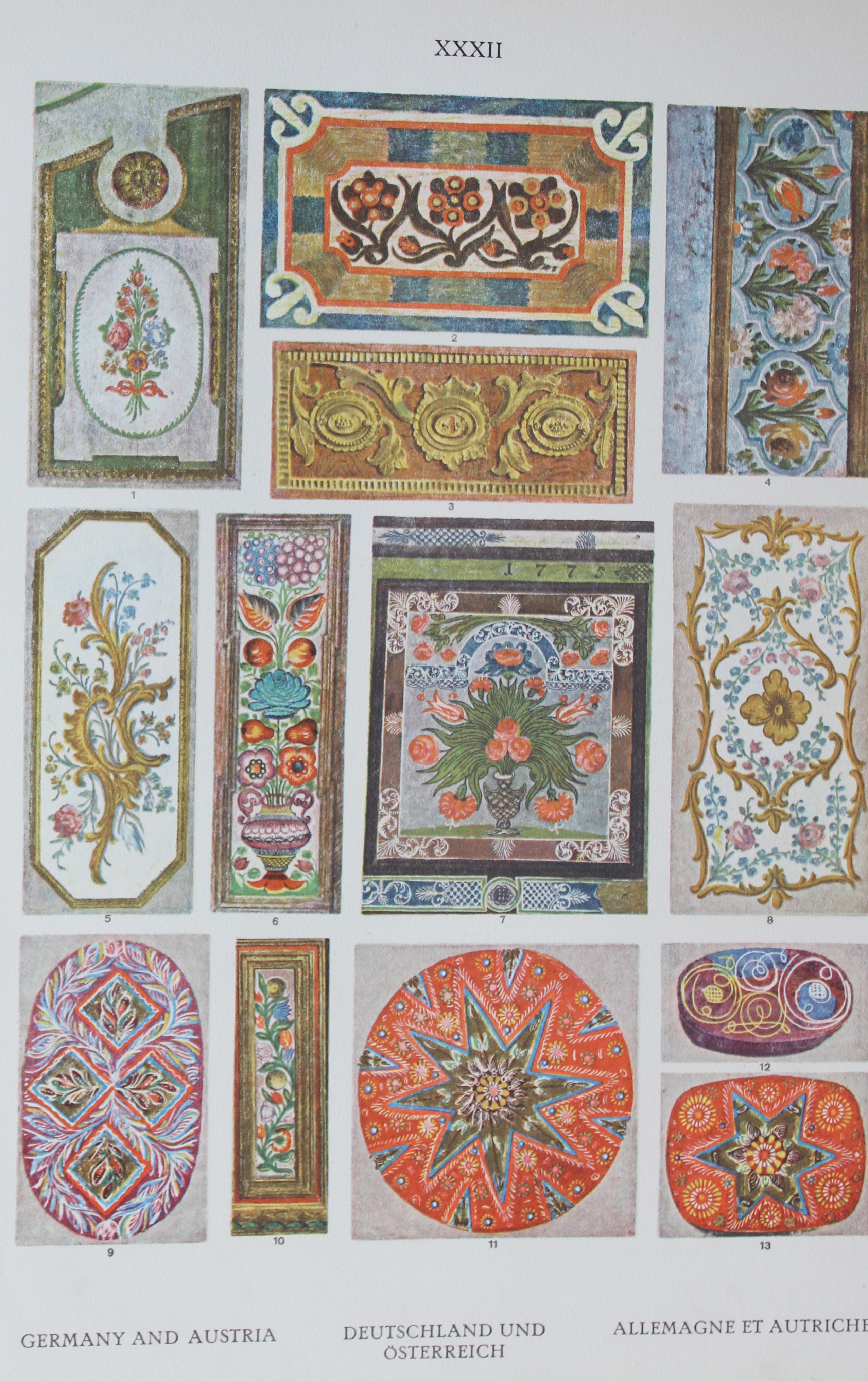 Helmuth Bossert - 4 Germanic Folk Art plates 1924