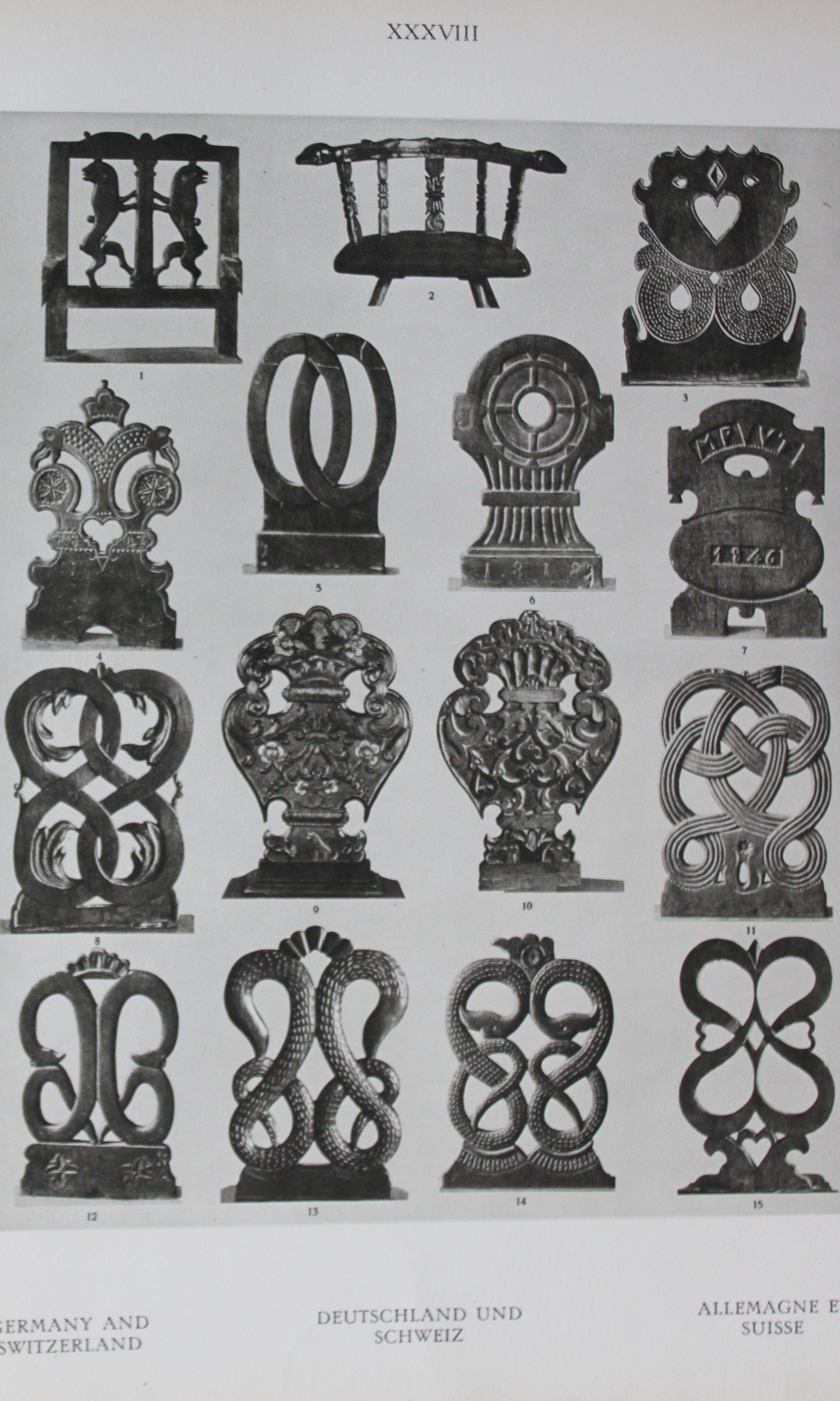 Helmuth Bossert - 4 Germanic Folk Art plates 1924