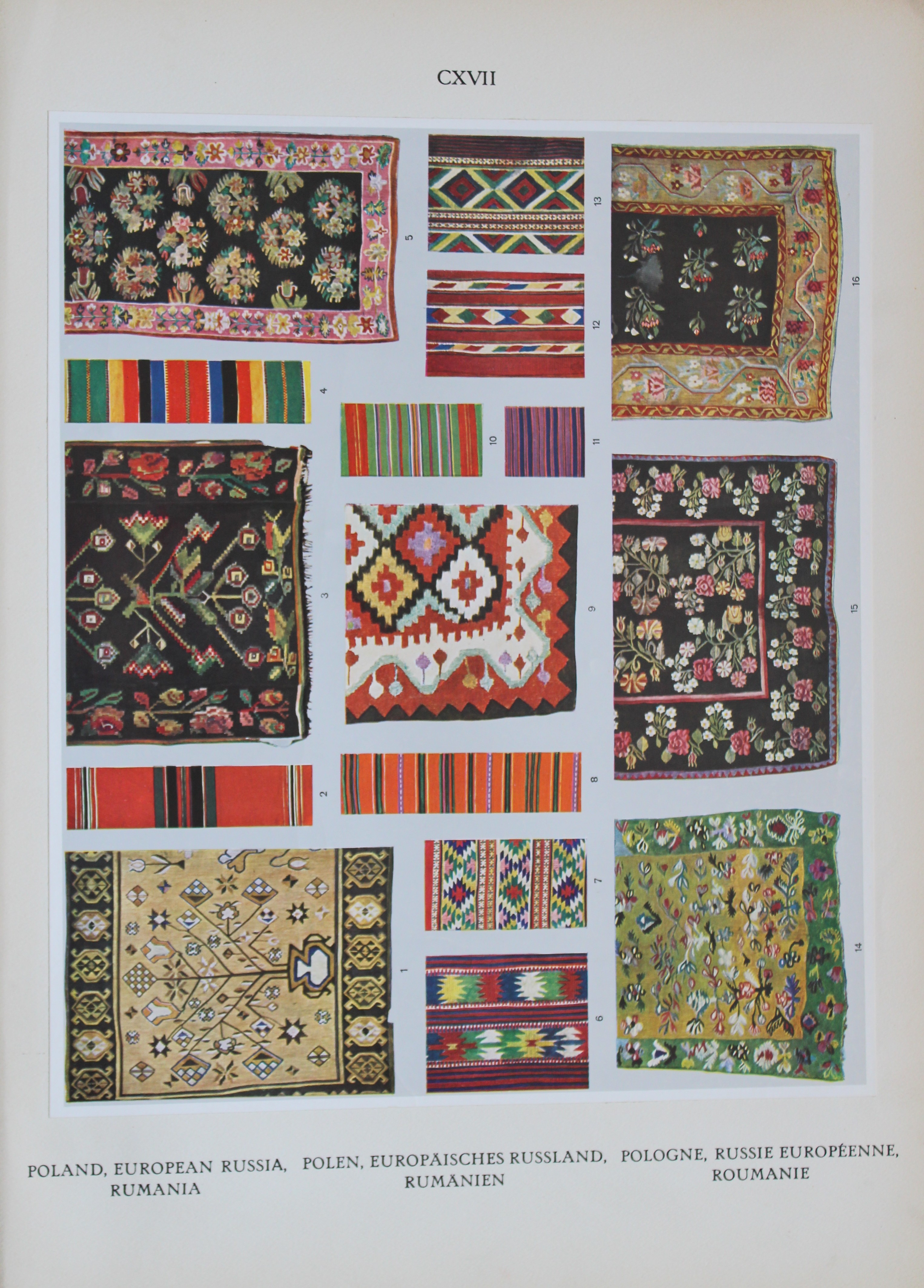 Helmuth Bossert - 4 Russian & Baltic Folk Art plates 1924