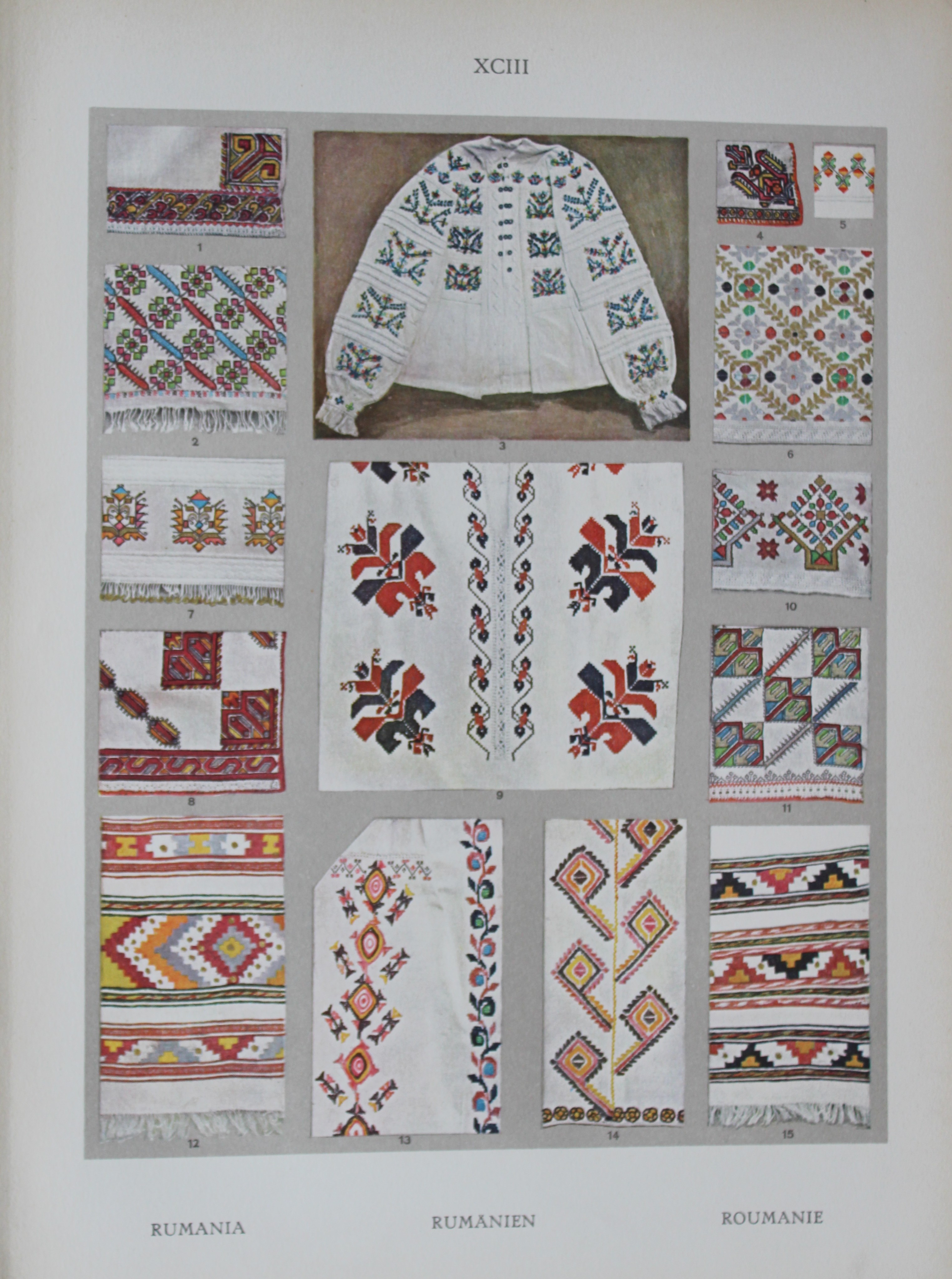 Helmuth Bossert - 4 Hungarian and Rumanian Folk Art plates 1924