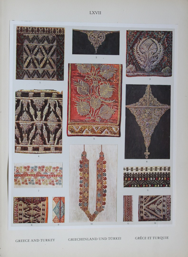 Helmuth Bossert - 4 Greek and Turkish Folk Art plates 1924