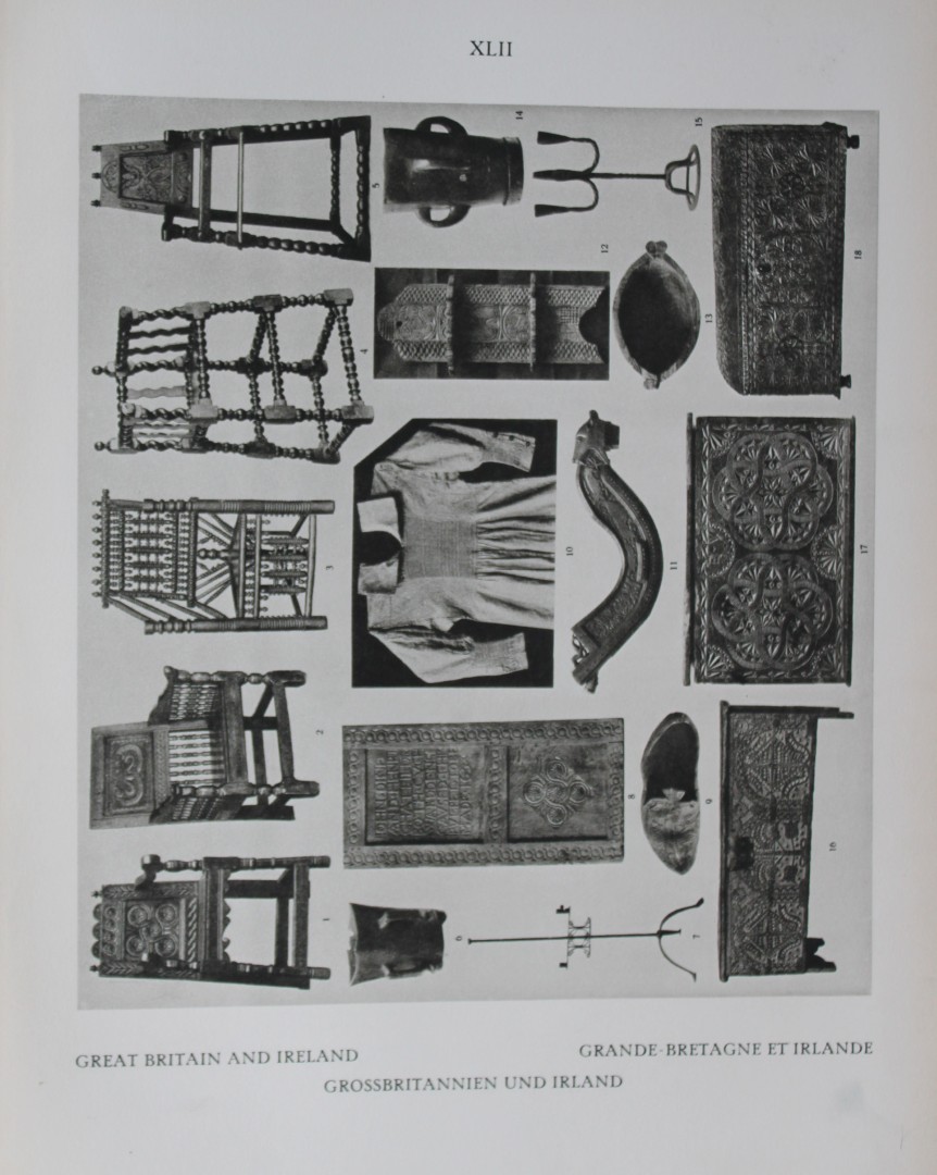 Helmuth Bossert - 3 Flemish, English and Dutch Folk Art plates 1924