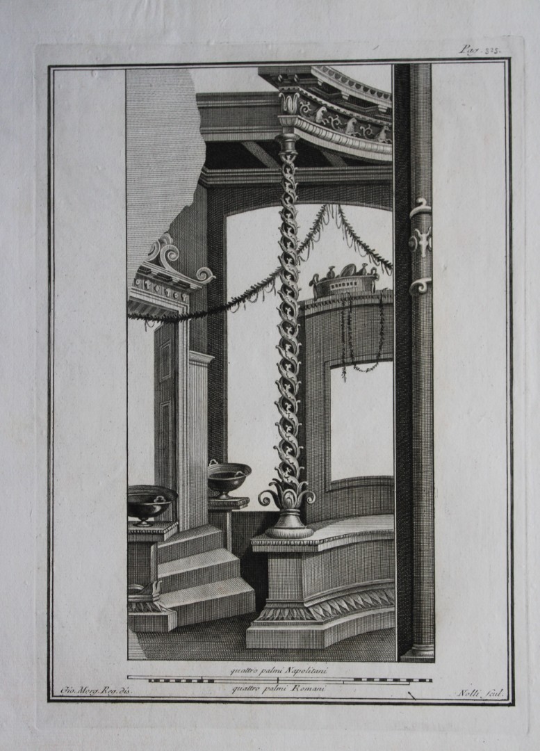 Giovanni Morghen - Antiquities of Herculaneum engraving 1752