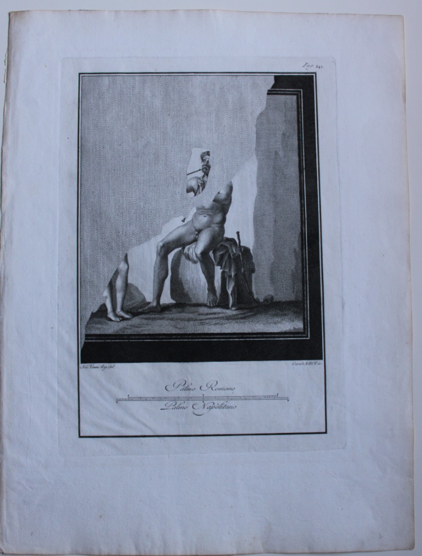 Giovanni Morghen - Antiquities of Herculaneum engraving 1752
