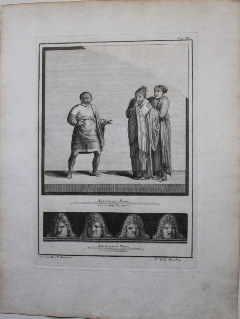 Giovanni Morghen - Antiquities of Herculaneum engraving 1752