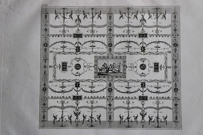 Nicolas Ponce - Original engraving of Roman frescoes by Deliens 1805. This rare copperplate 