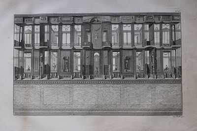 Nicolas Ponce - Original engraving of Roman frescoes by Van Maelle 1805. This rare copperplate 