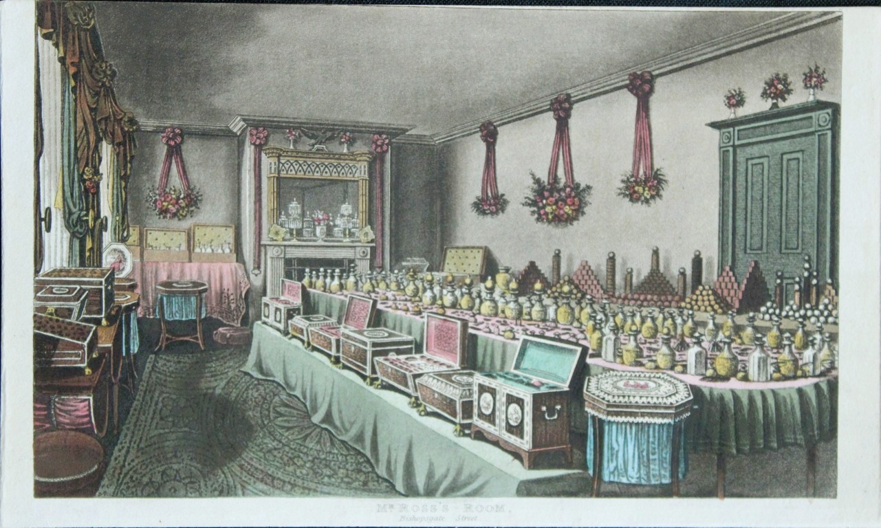 R Ackermann - Hand coloured engraving of a Victorian room 1816