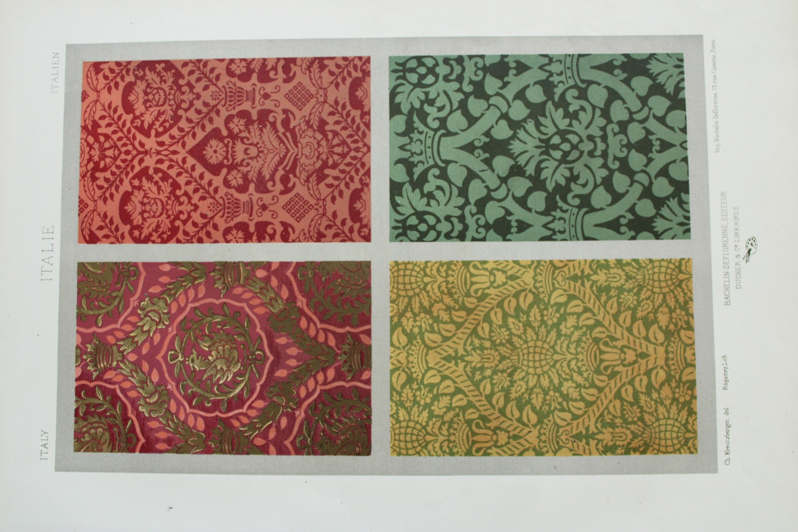 Dupont-Auberville - Chromolithograph of decorative art 1881.