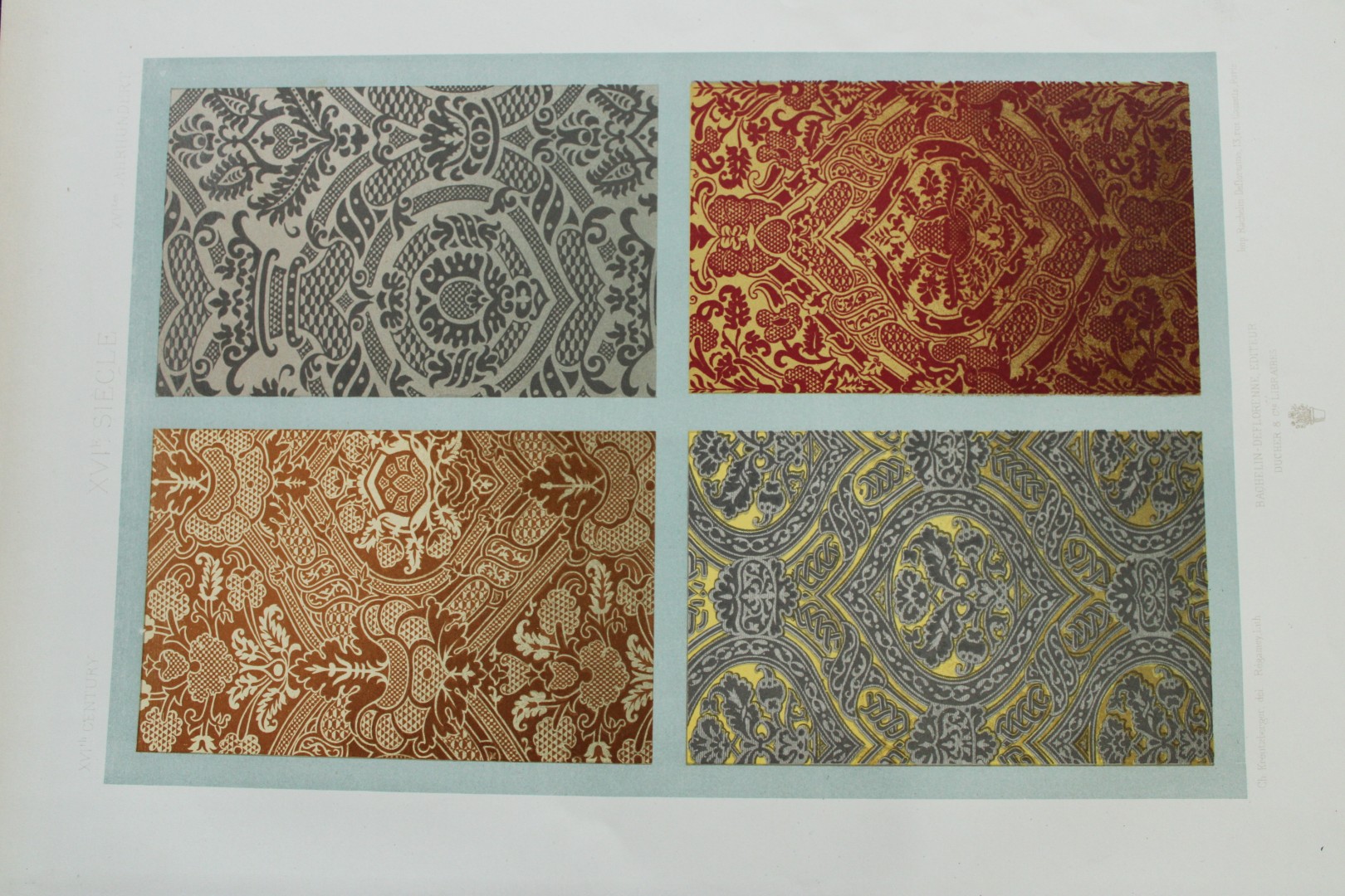 Dupont-Auberville - Chromolithograph of decorative art 1881.