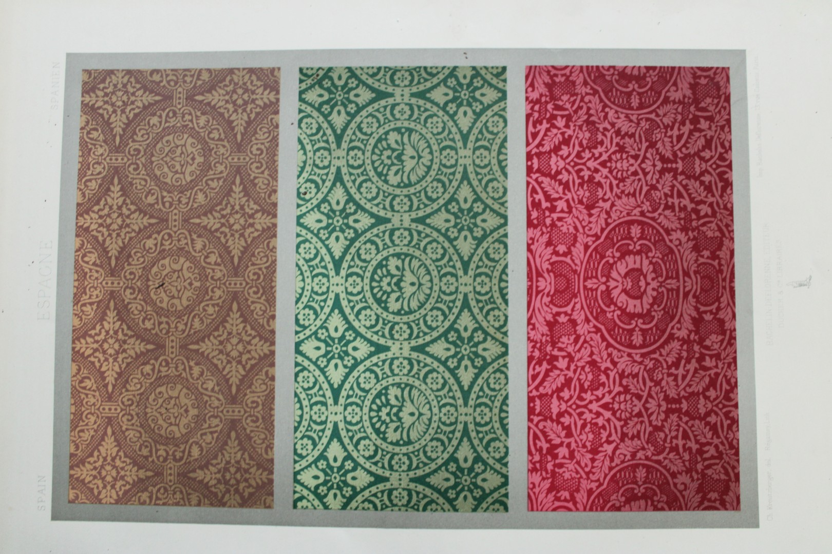 A Racinet - 3 lithographs of Chinese and Japanese designs 1873