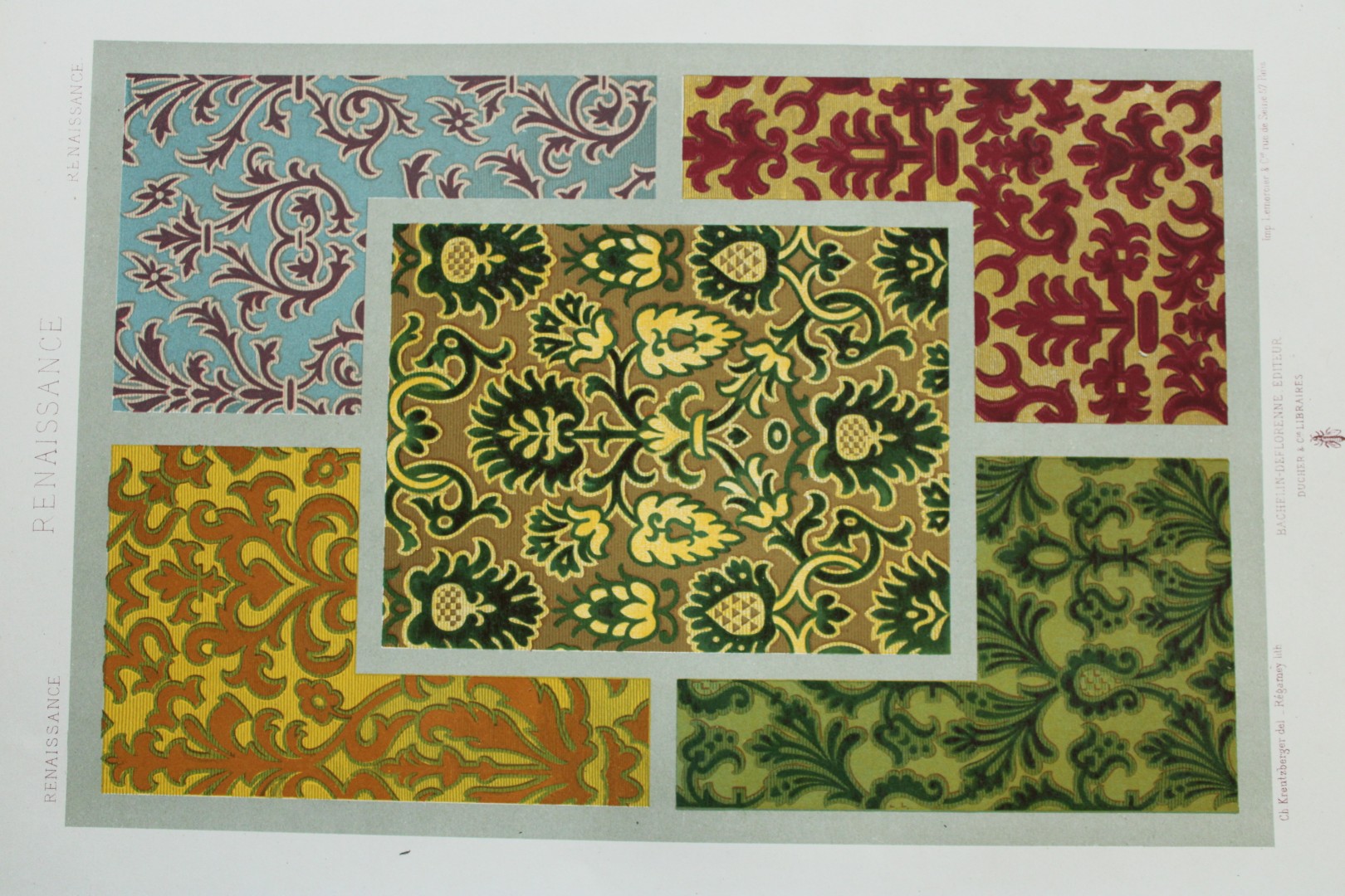 Dupont-Auberville - Chromolithograph of decorative art 1881.