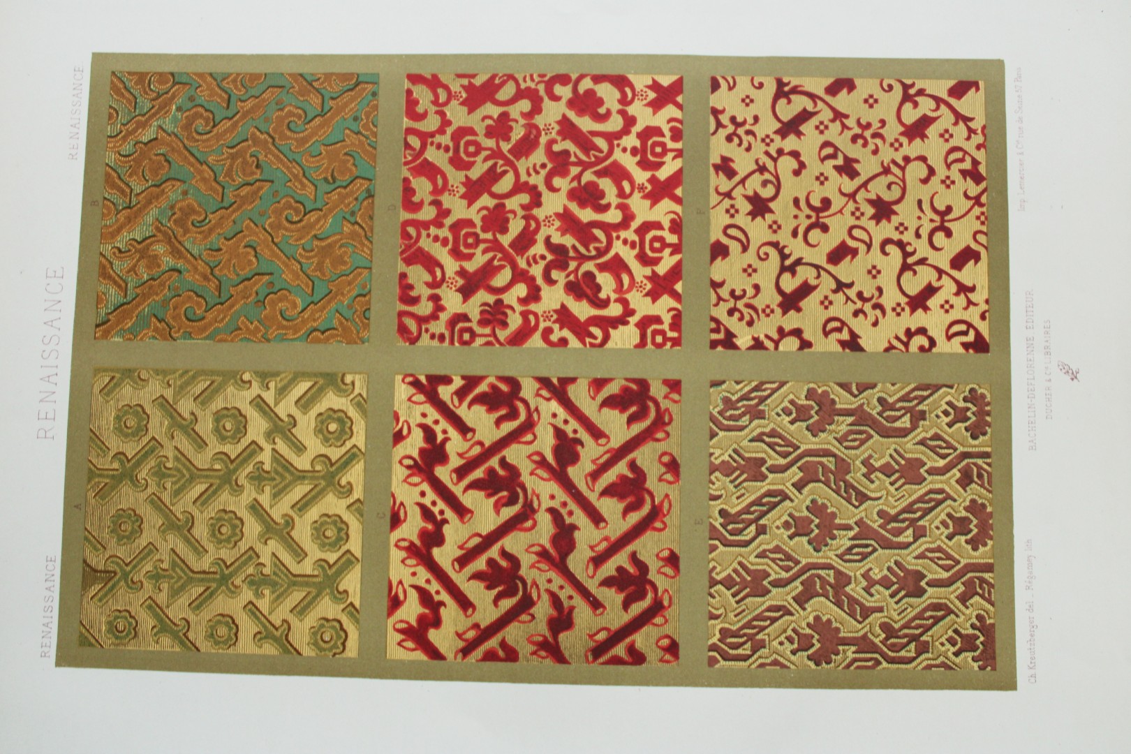 Dupont-Auberville - Chromolithograph of decorative art 1881.
