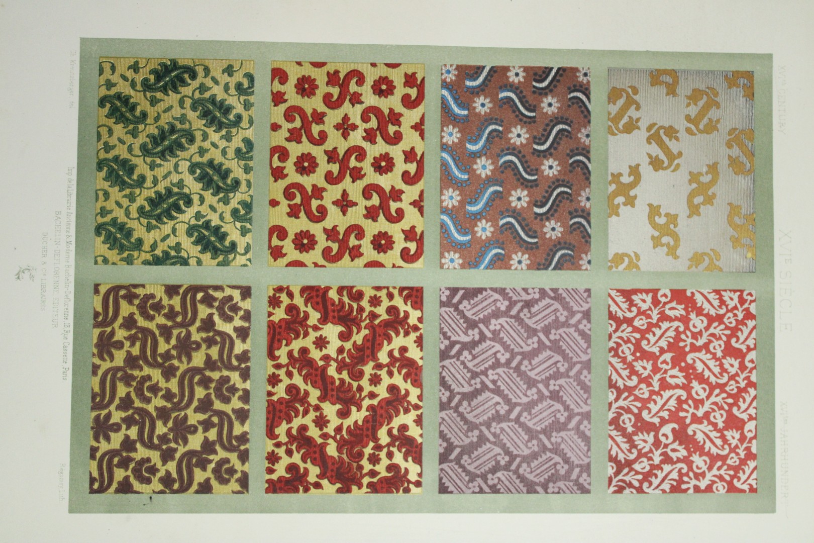 Dupont-Auberville - Chromolithograph of decorative art 1881.