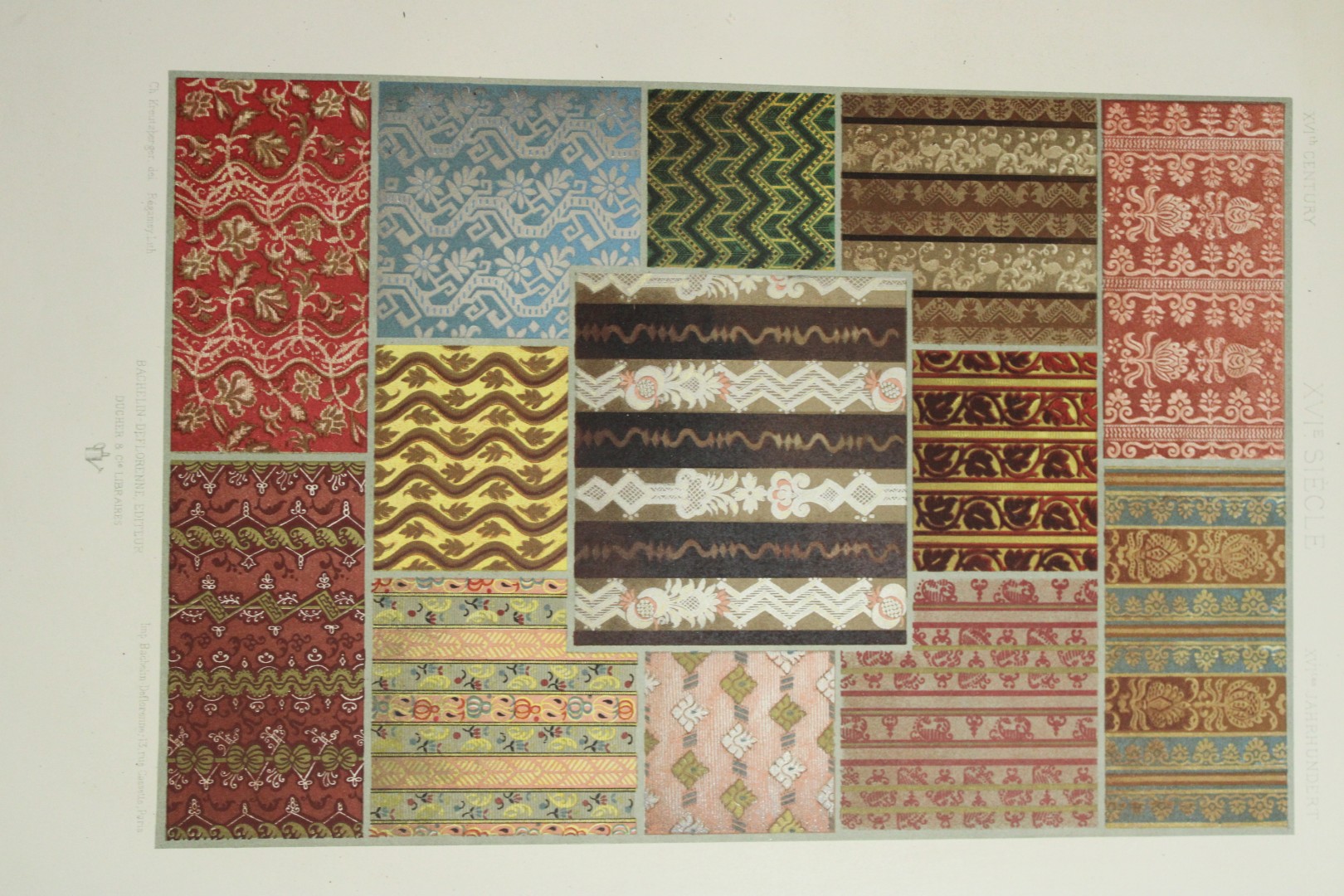 Dupont-Auberville - Chromolithograph of decorative art 1881.