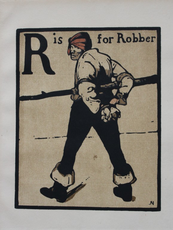 William Nicholson - R is for Robber 1898