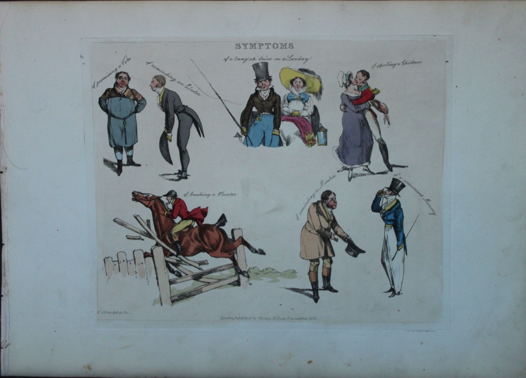 Henry Alken - Etching from Symptoms of being amused 1822
