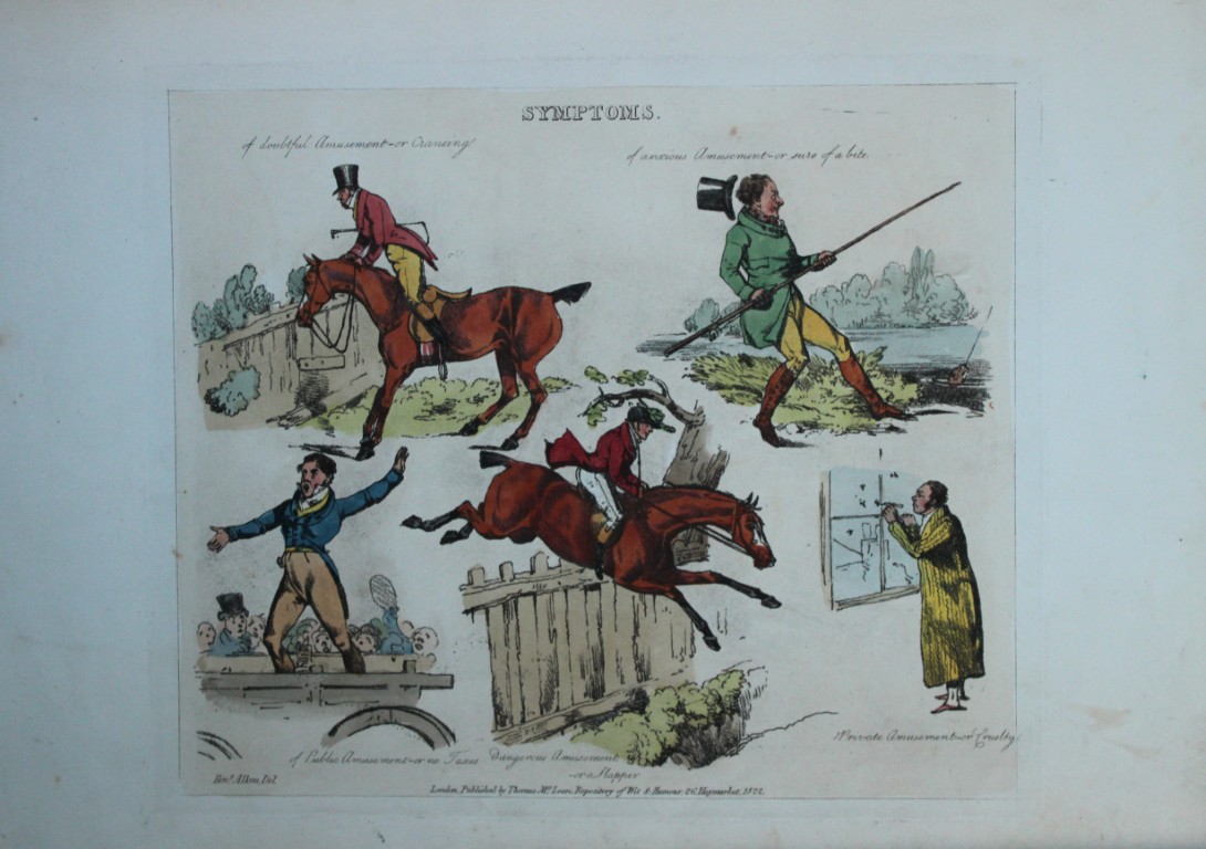 Henry Alken - Etching from Symptoms of being amused 1822